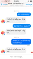 Unfortunately the Burger King chatbot had limits to what it could understand.