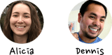 Alicia and Dennis, the support engineers of the Triage team.