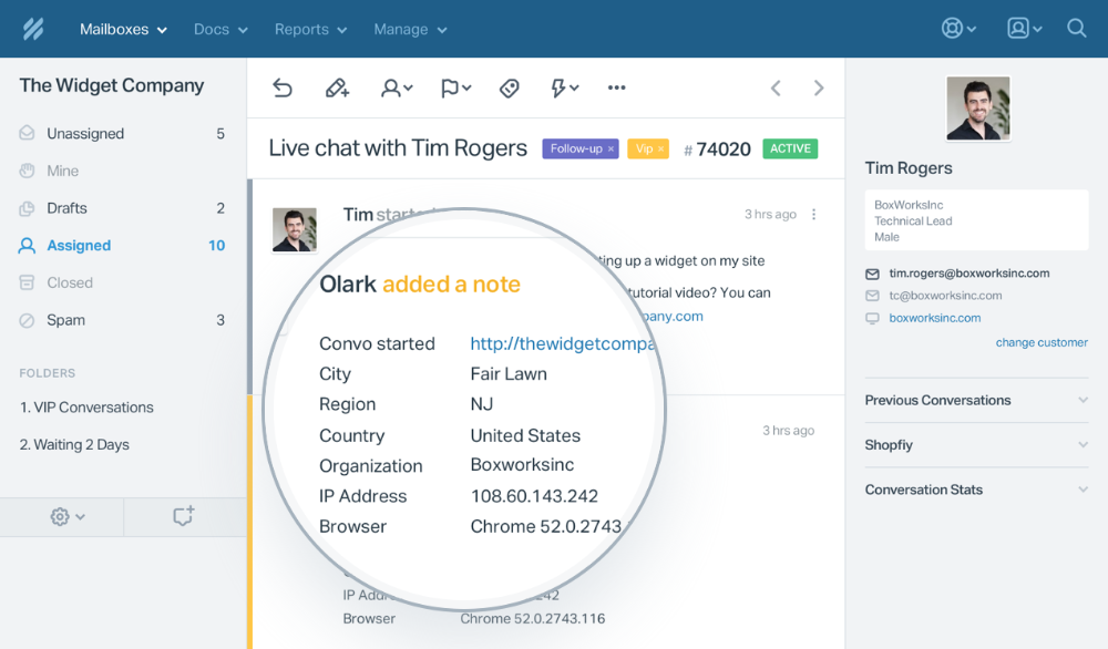 Now you can integration Olark Live Chat and Help Scout for even better customer support.