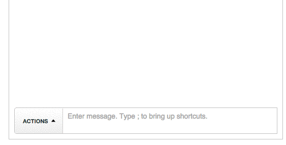 Instead of autocompleting canned responses, Olark uses a dynamic visual menu that lists possible responses as the agent types out a Shortcut.