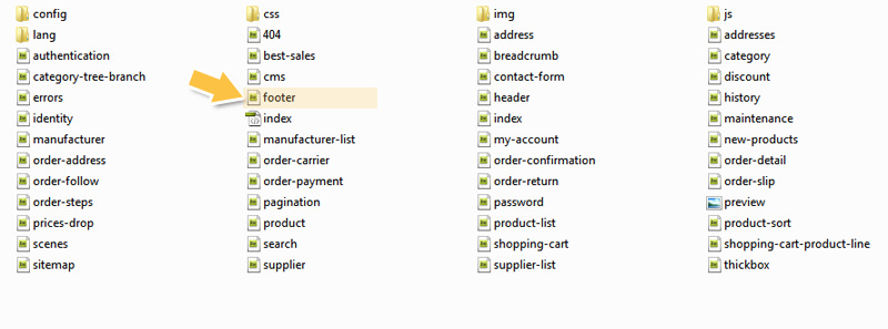 Footer file