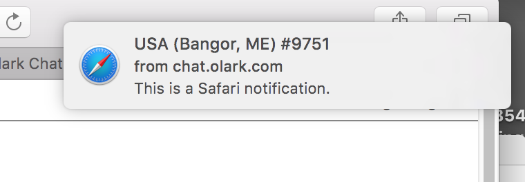 safari notification