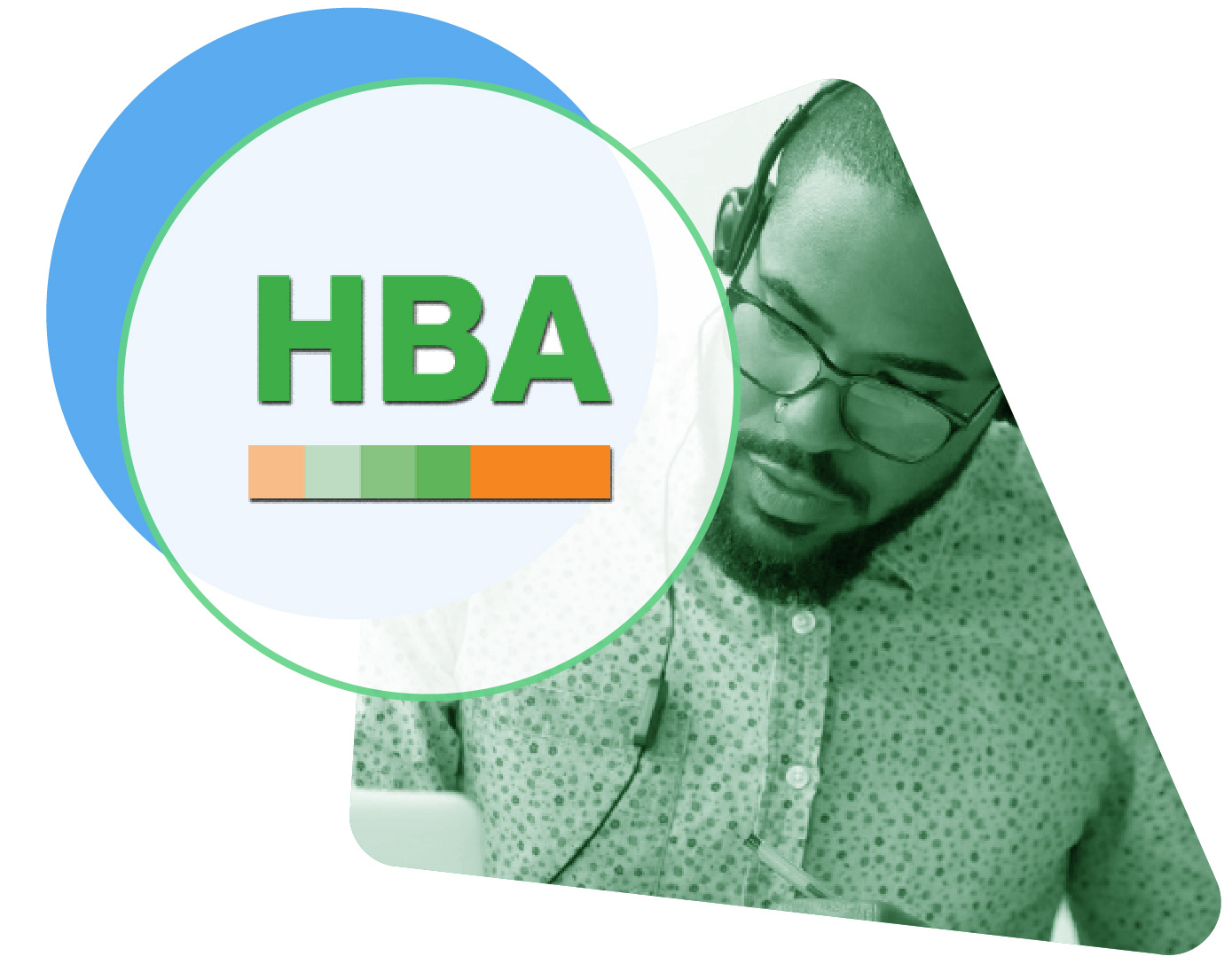 HBA Learning Centres logo image with live chat icons