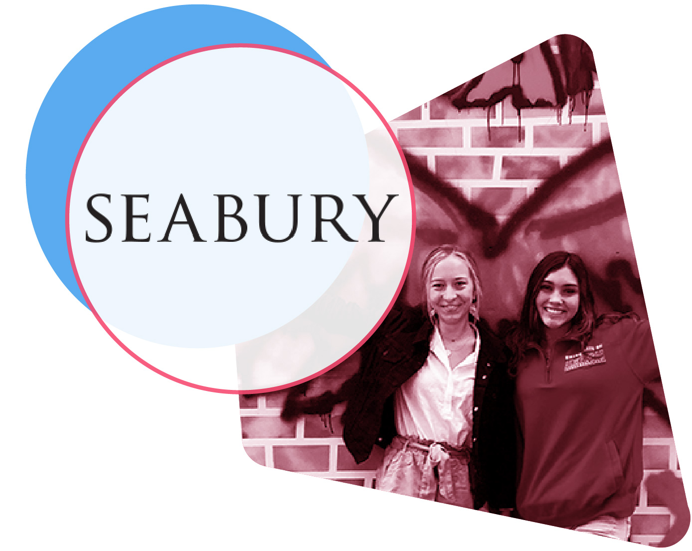 Seabury Academy logo and student