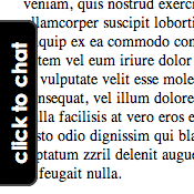 image of a webpage with a vertical “click to chat” tab