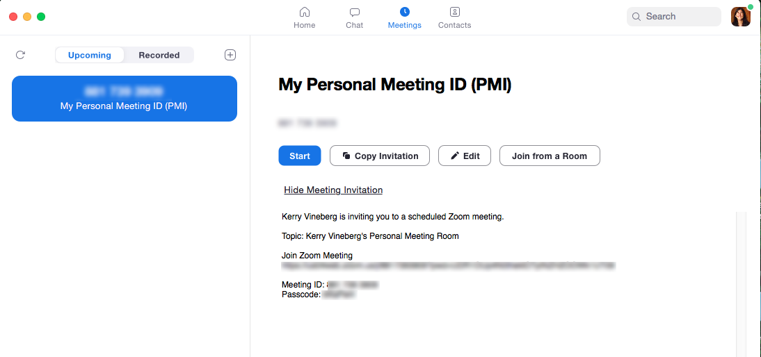 Zoom ID