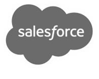salesforce logo in grayscale