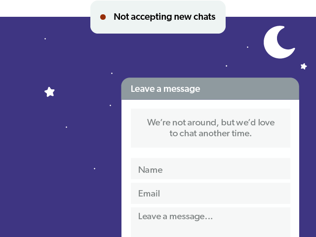 Not accepting chats