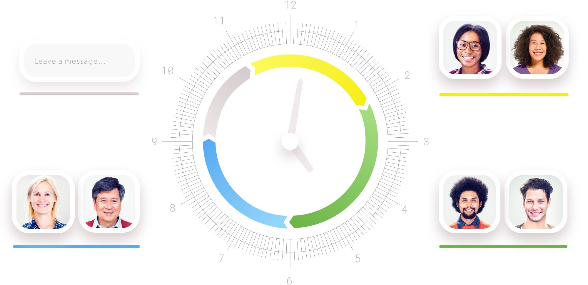 graphic showing a 24-hour desktop