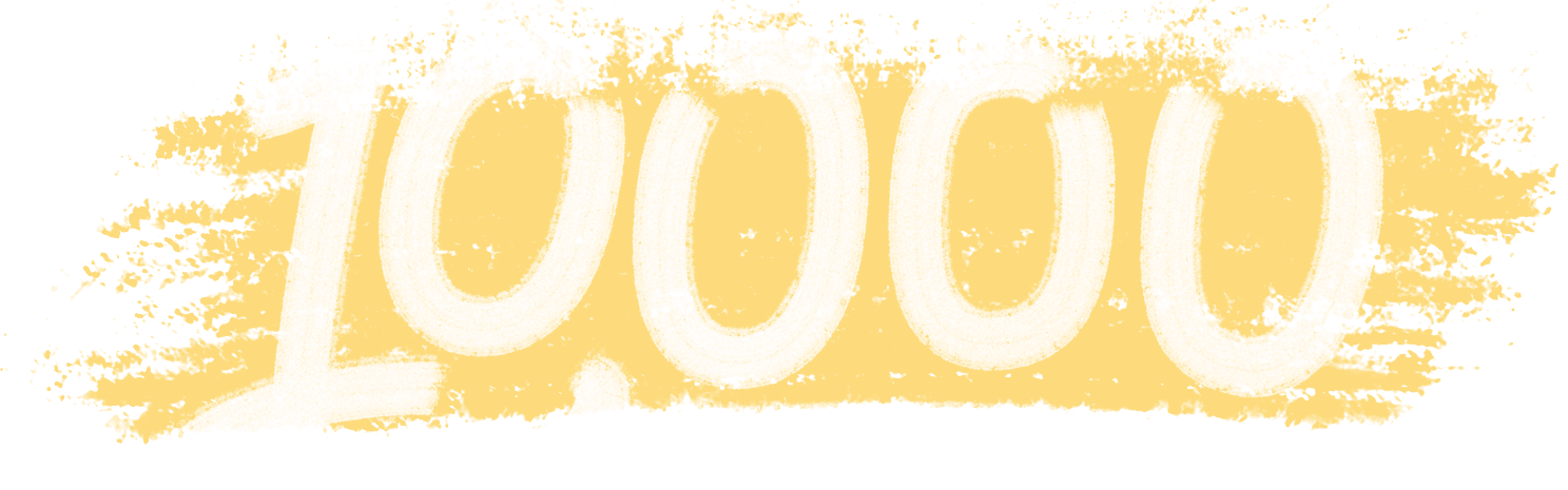 10,000 customers graphic