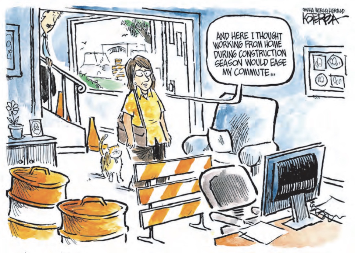 You will need to be creative to create a replacement for your commute - comic by Jeff Koterba