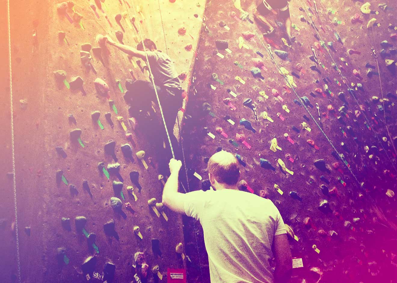 helping while rock climbing